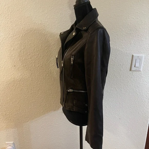 Heartloom Women’s Black 100% Lambskin Leather Jacket Size M - Picture 11 of 12